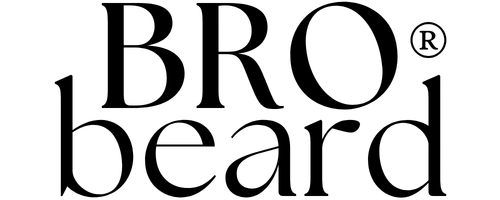 Black text logo reading 'BRO beard' with a registered mark symbol on a plain white background.